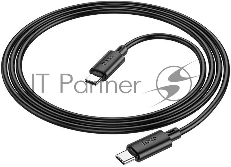Кабель Hoco X88 Gratified 60W USB Type-C (m)-USB Type-C (m) 1м черный коробка