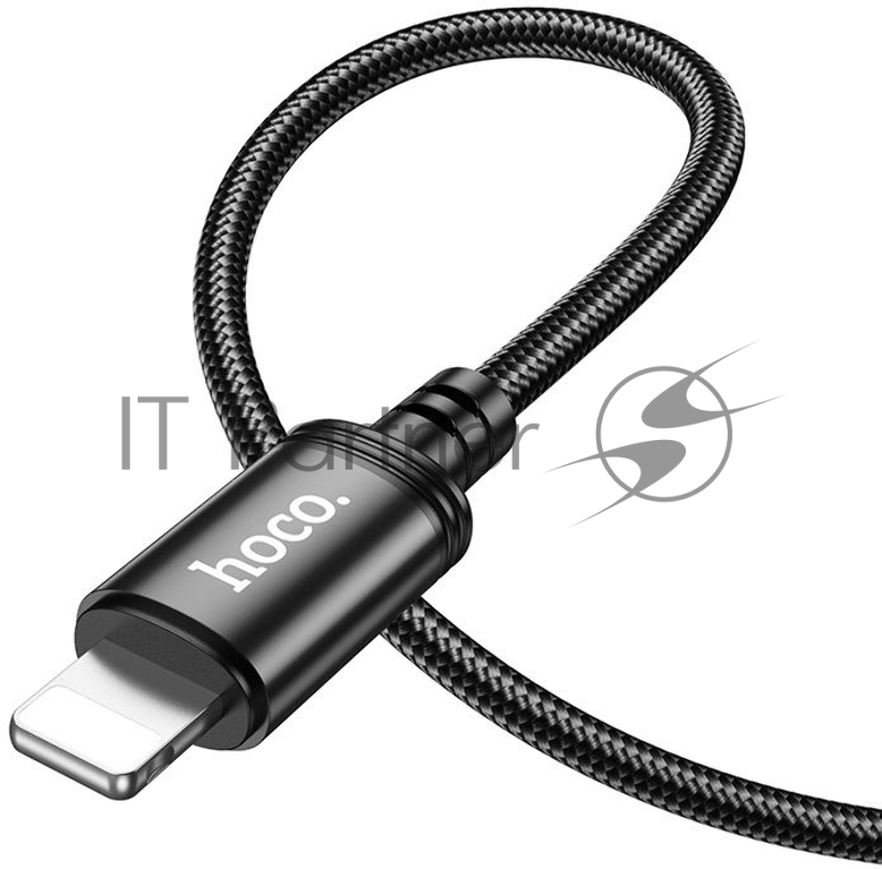 Кабель Hoco X89 Wind iP USB Type-C (m)-Lightning (m) 1м черный коробка