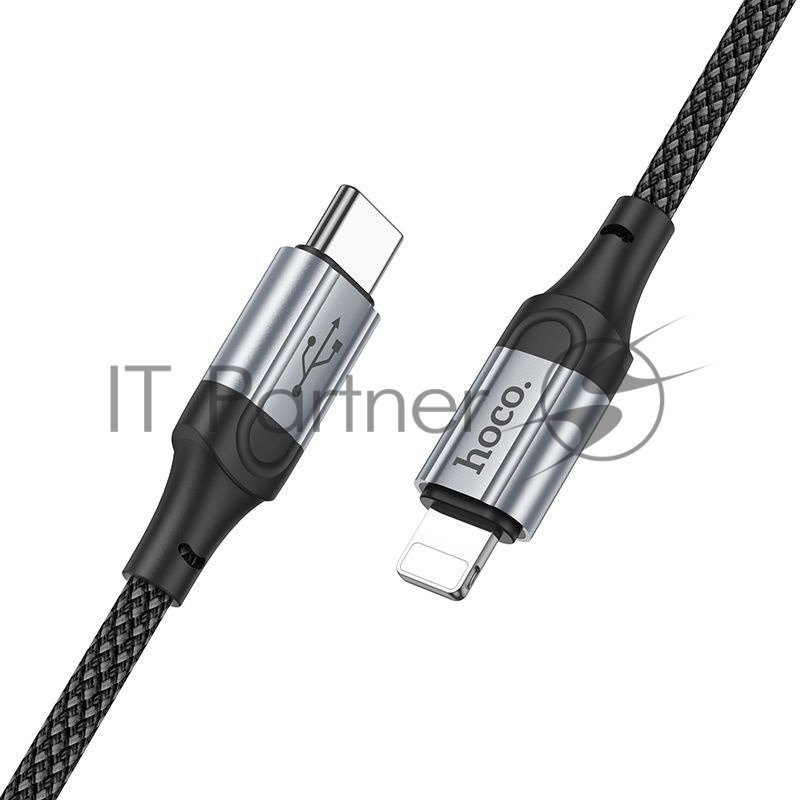 Кабель Hoco X102 Fresh iP USB Type-C (m)-Lightning (m) 1м черный коробка