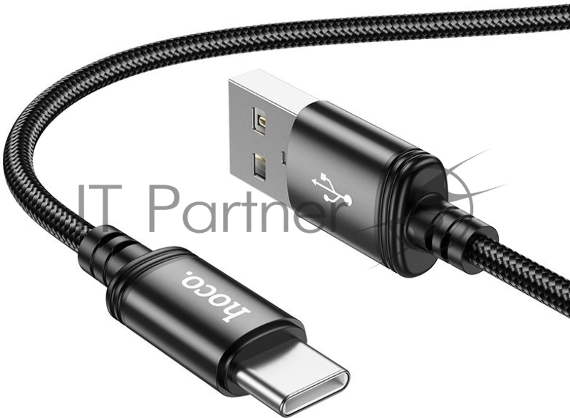 Кабель Hoco X89 Wind USB (m)-USB Type-C (m) 1м черный без упаковки