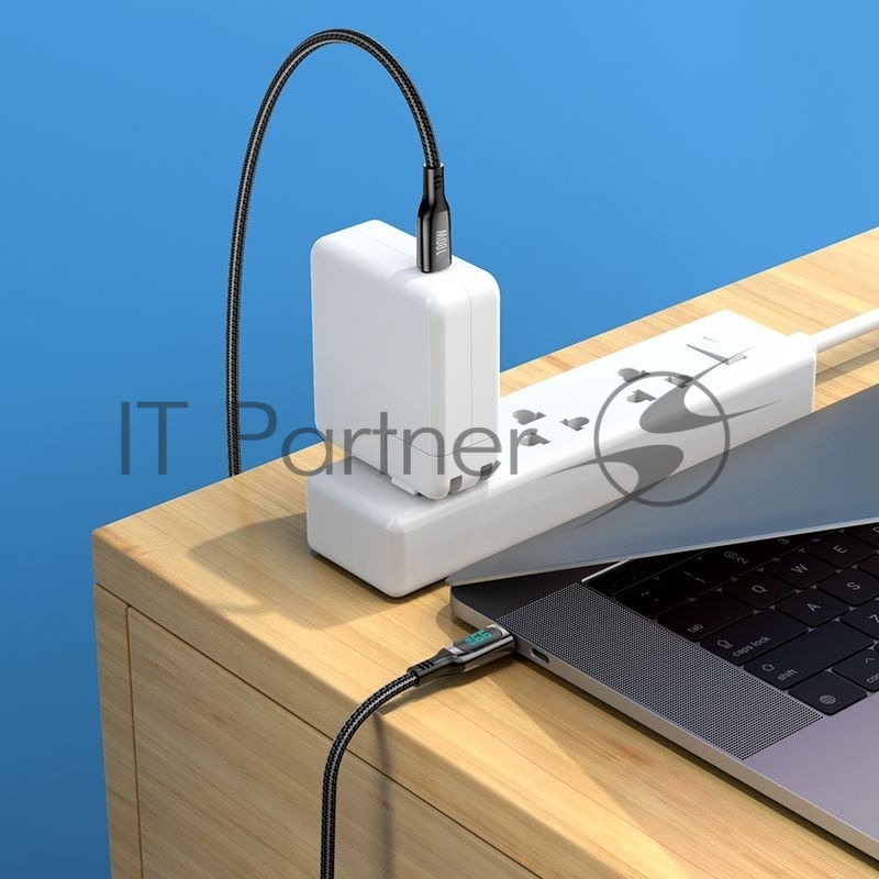 Кабель Hoco S51 Extreme 100W USB Type-C (m)-USB Type-C (m) 1.2м черный