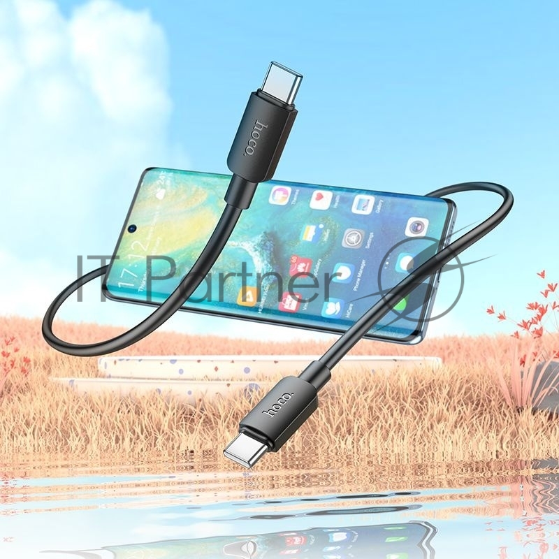 Кабель Hoco X96 Hyper TYPE-C TO TYPE-C USB Type-C (m)-USB Type-C (m) 1м черный коробка