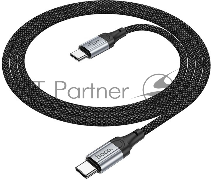 Кабель Hoco X102 Fresh Type-C to Type-C USB Type-C (m)-USB Type-C (m) 1м черный коробка