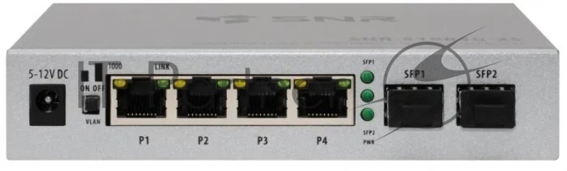 Коммутатор SNR SNR-S1904G-2S, 1Гбит/с, количество портов 4 шт, (L2)