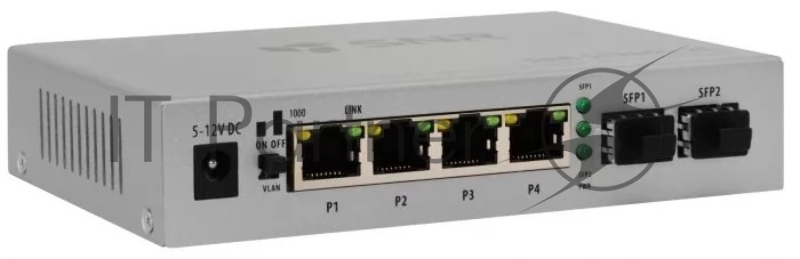 Коммутатор SNR SNR-S1904G-2S, 1Гбит/с, количество портов 4 шт, (L2)