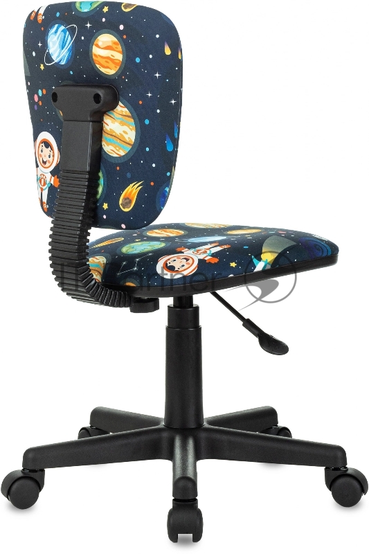 Кресло детское Бюрократ CH-204NX темно-синий космонавт крестов. пластик