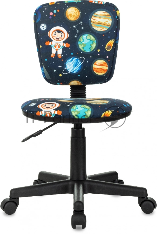 Кресло детское Бюрократ CH-204NX темно-синий космонавт крестов. пластик