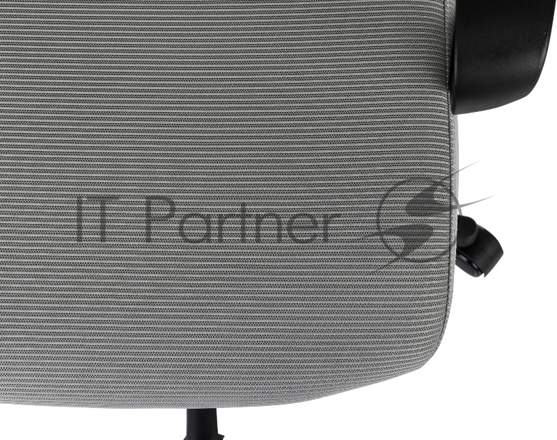 Кресло руководителя Бюрократ Wise серый сетка/ткань с подголов. крестов. пластик