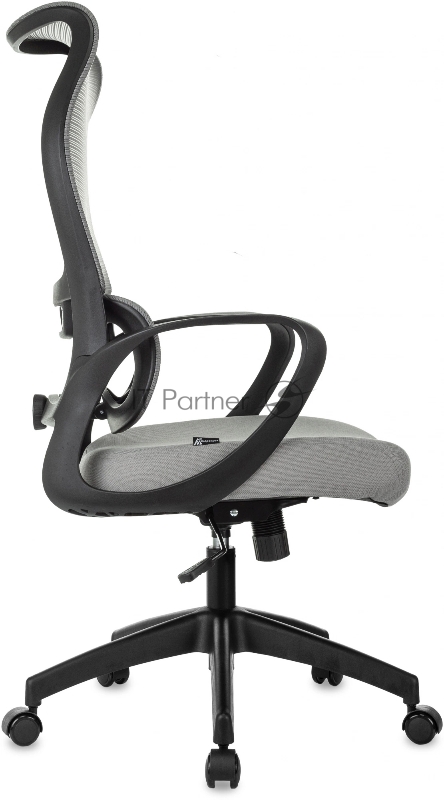 Кресло руководителя Бюрократ Sigma 2 серый сетка/ткань крестов. пластик