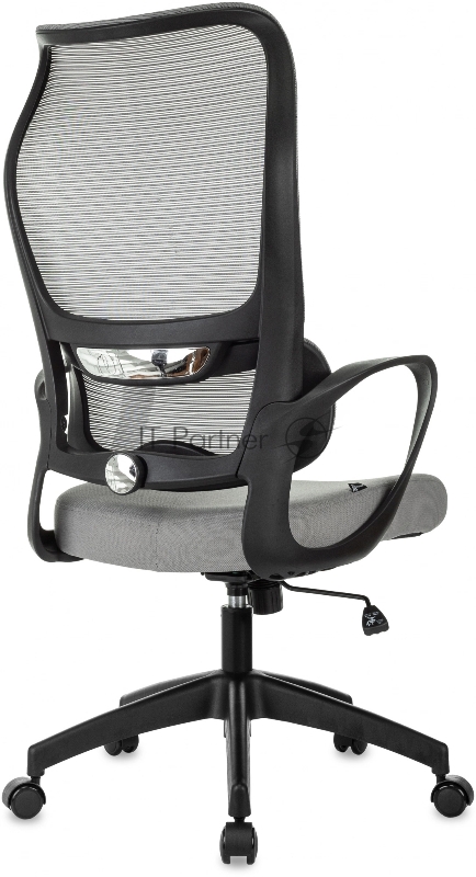 Кресло руководителя Бюрократ Sigma 2 серый сетка/ткань крестов. пластик
