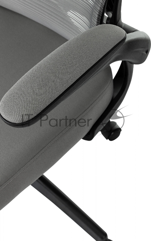 Кресло руководителя Бюрократ Sigma 1 серый сетка/ткань крестов. пластик