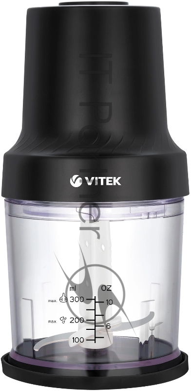 Измельчитель электрический Vitek VT-7131 0.3л. 800Вт черный
