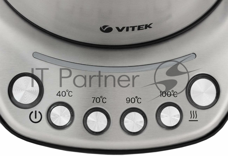 Чайник электрический Vitek VT-7089 1.7л. 2200Вт серебристый корпус: нерж.сталь