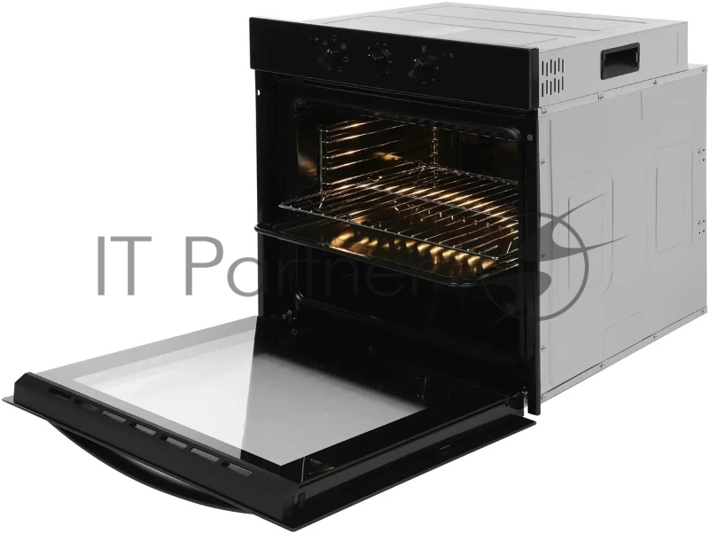 Духовой шкаф Электрический Hyundai HEO 6634 BG черное стекло