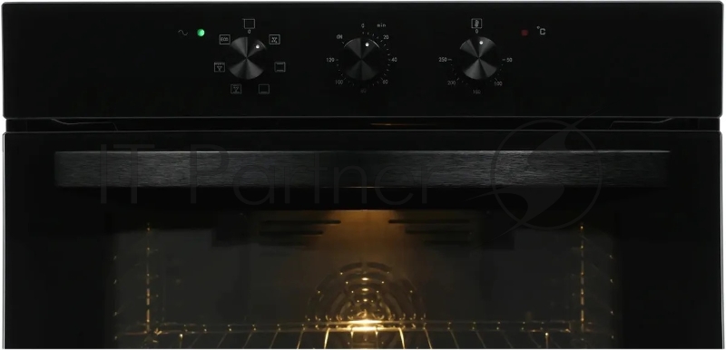 Духовой шкаф Электрический Hyundai HEO 6634 BG черное стекло