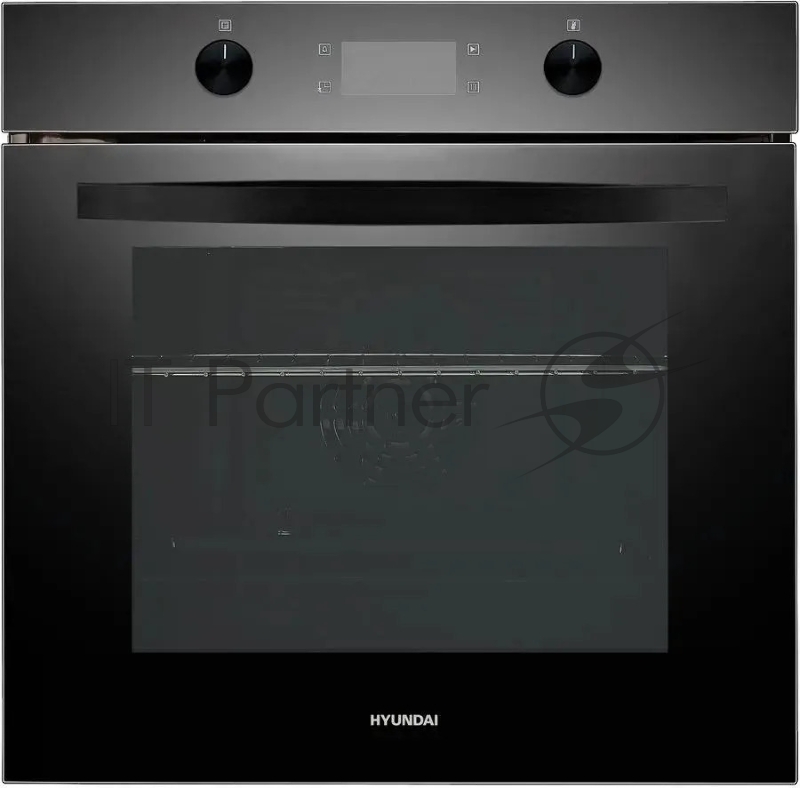 Духовой шкаф Электрический Hyundai HEO 6646 BG черное стекло