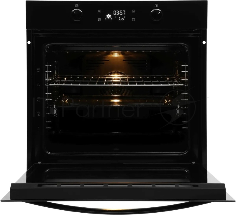 Духовой шкаф Электрический Hyundai HEO 6646 BG черное стекло