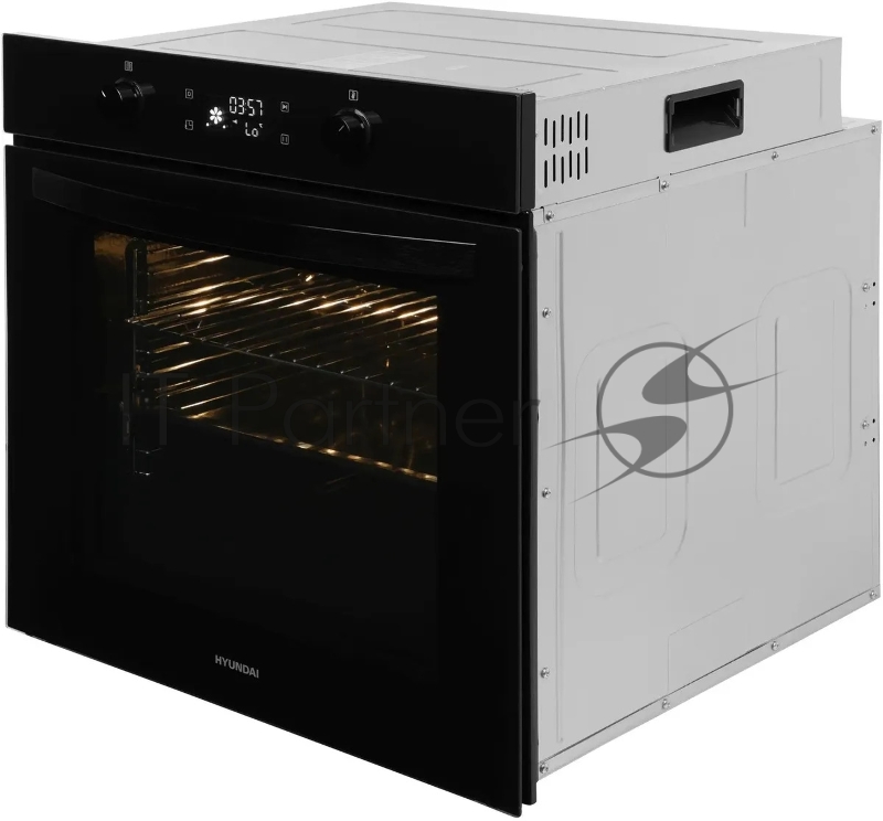 Духовой шкаф Электрический Hyundai HEO 6646 BG черное стекло