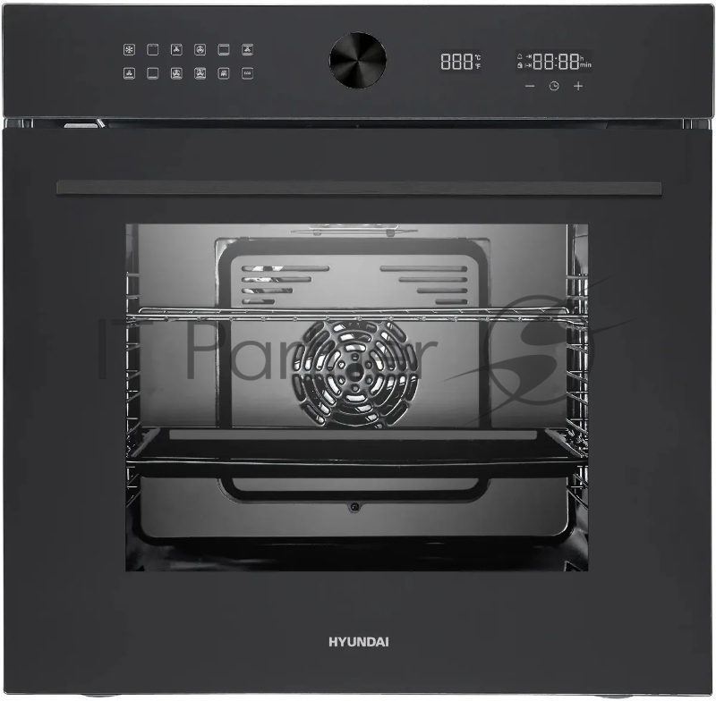 Духовой шкаф Электрический Hyundai HEO 6745 BG черное стекло