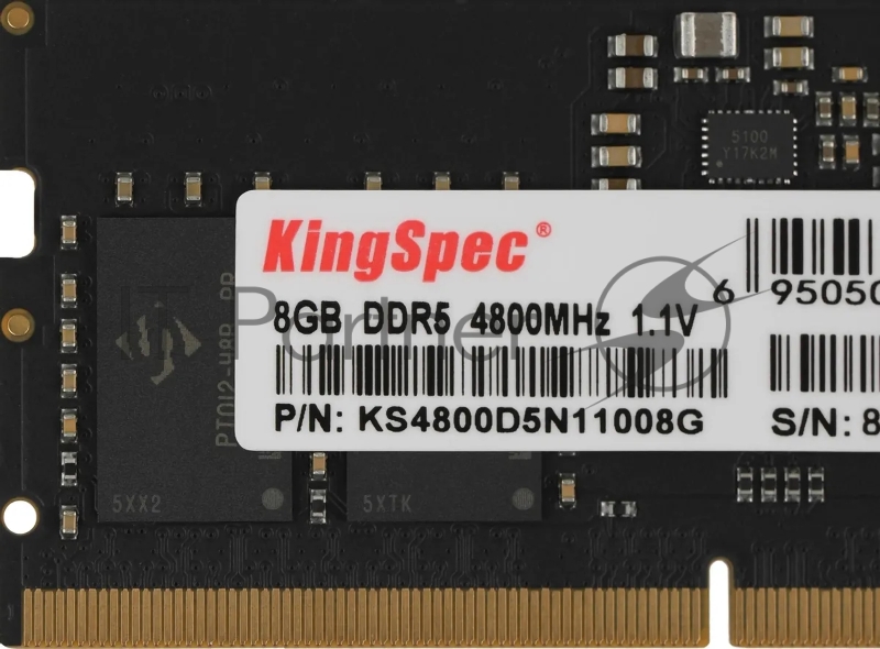 Память DDR5 8GB 4800MHz Kingspec KS4800D5N11008G RTL PC5-38400 CL40 SO-DIMM 288-pin 1.1В single rank Ret