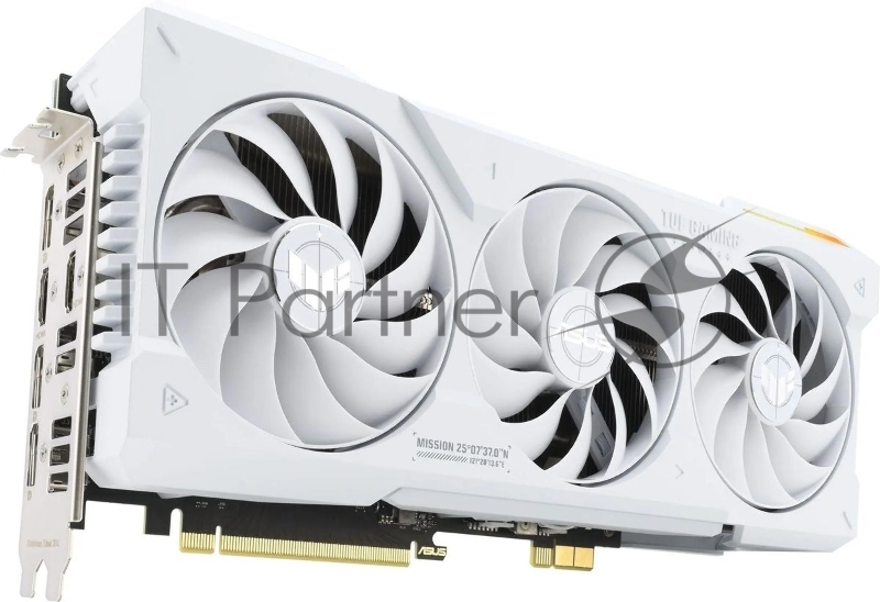 Видеокарта Asus PCI-E 4.0 TUF-RTX4070TIS-16G-BTF-WHITE NVIDIA GeForce RTX 4070TI Super 16Gb 256bit GDDR6X 2610/21000 HDMIx2 DPx3 HDCP Ret