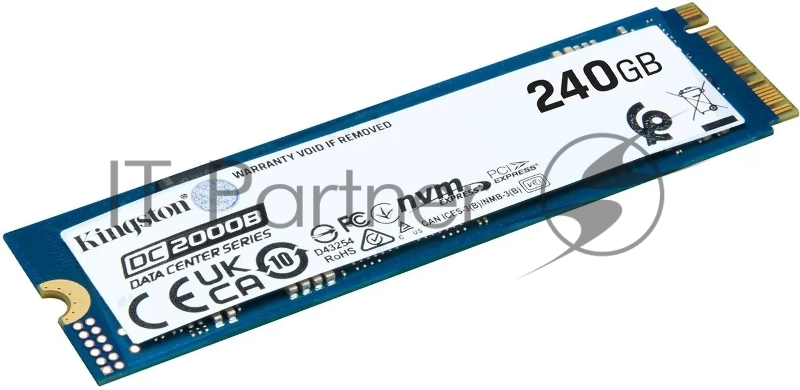 Накопитель SSD Kingston PCIe 4.0 x4 240GB SEDC2000BM8/240G DC2000B M.2 2280 0.4 DWPD