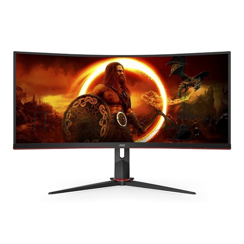 Монитор 34 AOC CU34G2XP Black-Red (VA, изогнутый, 3440x1440, 180Hz, 1 ms, 178°/178°, 300 cd/m, 80M:1, +2xHDMI 2.0, +2xDisplayPort 1.4, +4xUSB 3.0, +MM, +регулировка по высоте)