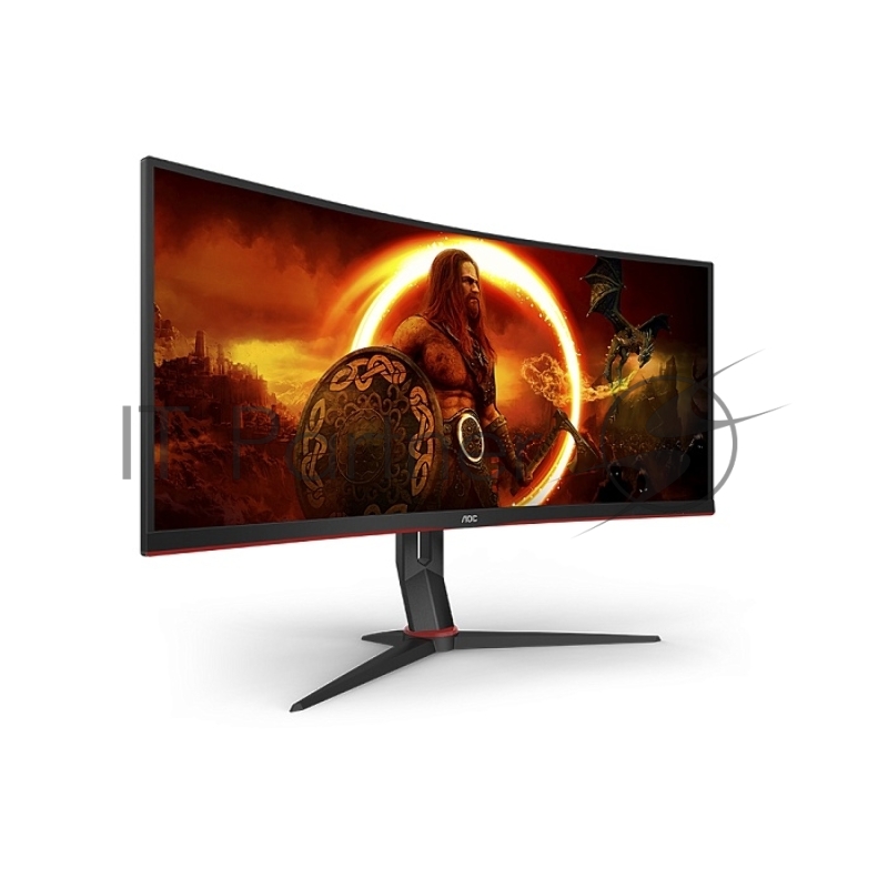 Монитор 34 AOC CU34G2XP Black-Red (VA, изогнутый, 3440x1440, 180Hz, 1 ms, 178°/178°, 300 cd/m, 80M:1, +2xHDMI 2.0, +2xDisplayPort 1.4, +4xUSB 3.0, +MM, +регулировка по высоте)