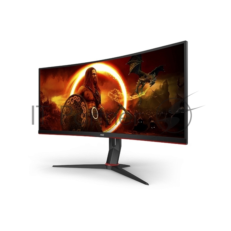 Монитор 34 AOC CU34G2XP Black-Red (VA, изогнутый, 3440x1440, 180Hz, 1 ms, 178°/178°, 300 cd/m, 80M:1, +2xHDMI 2.0, +2xDisplayPort 1.4, +4xUSB 3.0, +MM, +регулировка по высоте)