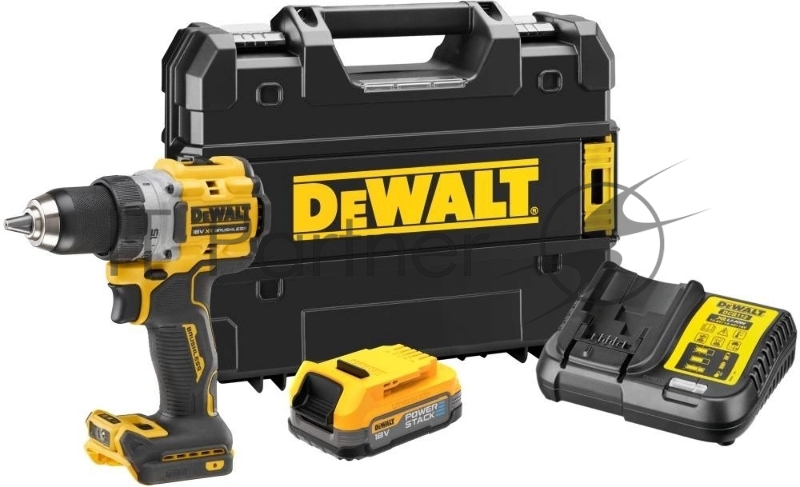 Дрель-шуруповерт DeWalt DCD800E1T-QW аккум. патрон:быстрозажимной (кейс в комплекте)