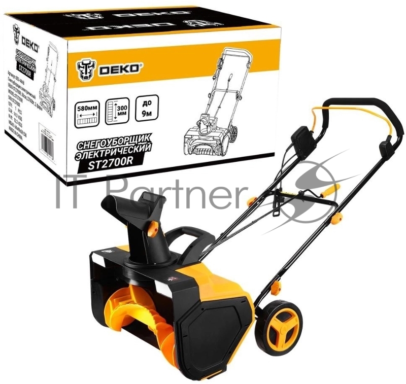 Снегоуборщик электр. Deko ST2700R 2.7кВт