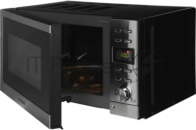 Микроволновая печь Hyundai HYM-D3043 серебристый, 20 л, 700 Вт, переключатели - кнопки
