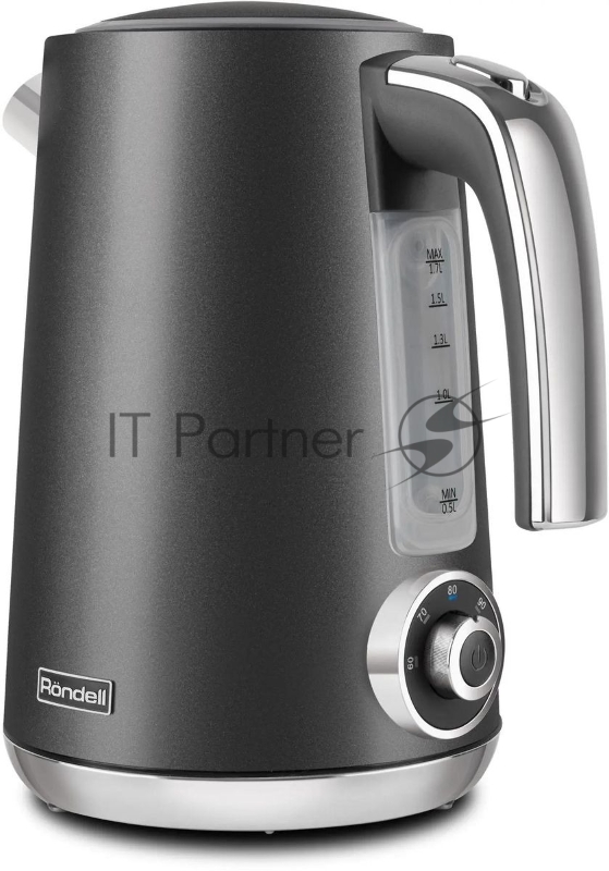 Чайник электрический Rondell 1002-RE-01, 1.7л, 2200Вт, черный