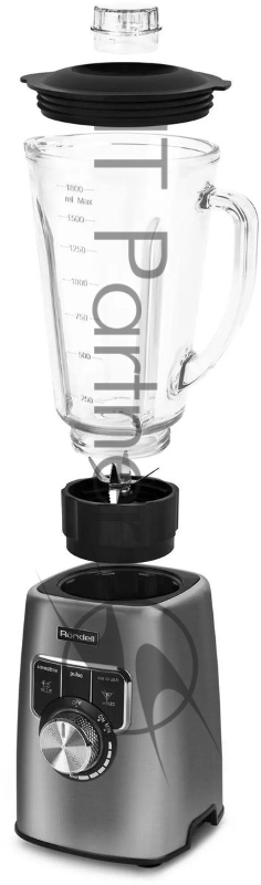 Блендер стационарный Rondell 1250-RE-01, 1500Вт, серебристый