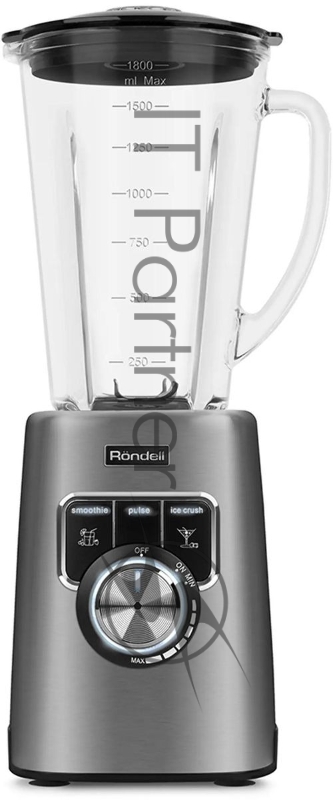 Блендер стационарный Rondell 1250-RE-01, 1500Вт, серебристый