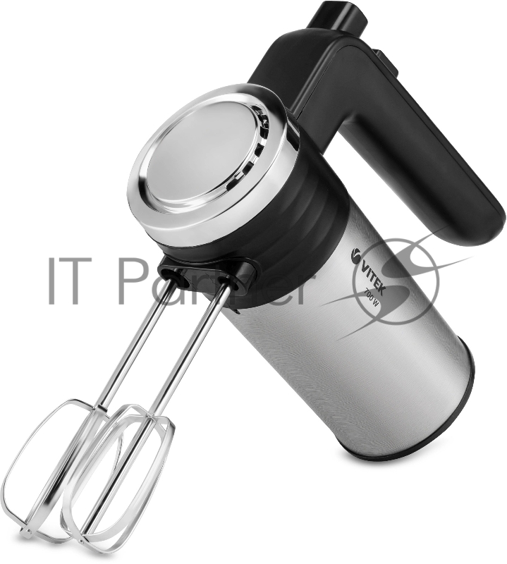 Миксер ручной Vitek VT-1404 300Вт черный/серебристый