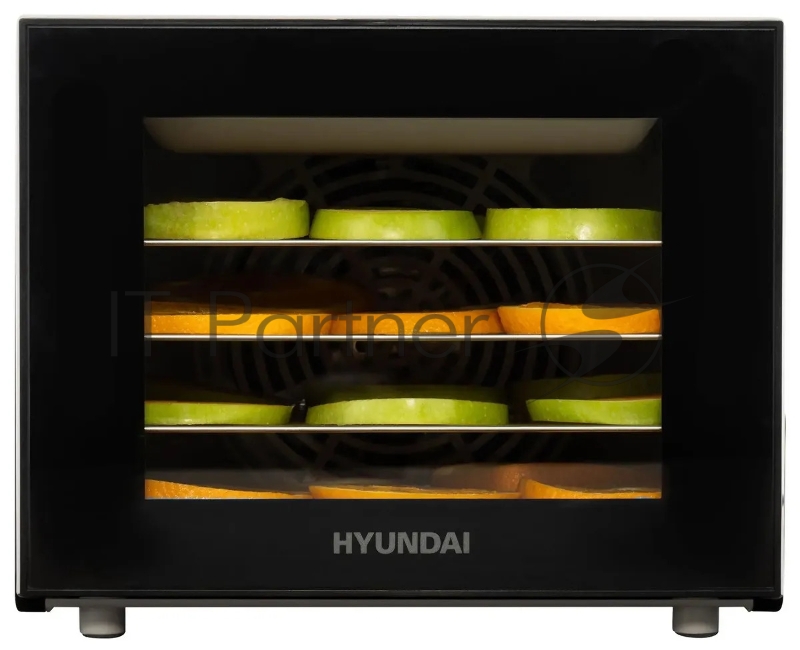 Сушка для фруктов и овощей Hyundai HYFD-1204 8под. 400Вт черный
