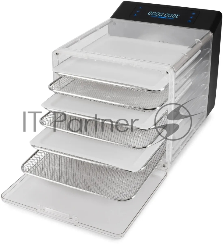 Сушка для фруктов и овощей Hyundai HYFD-8800 12под. 600Вт черный