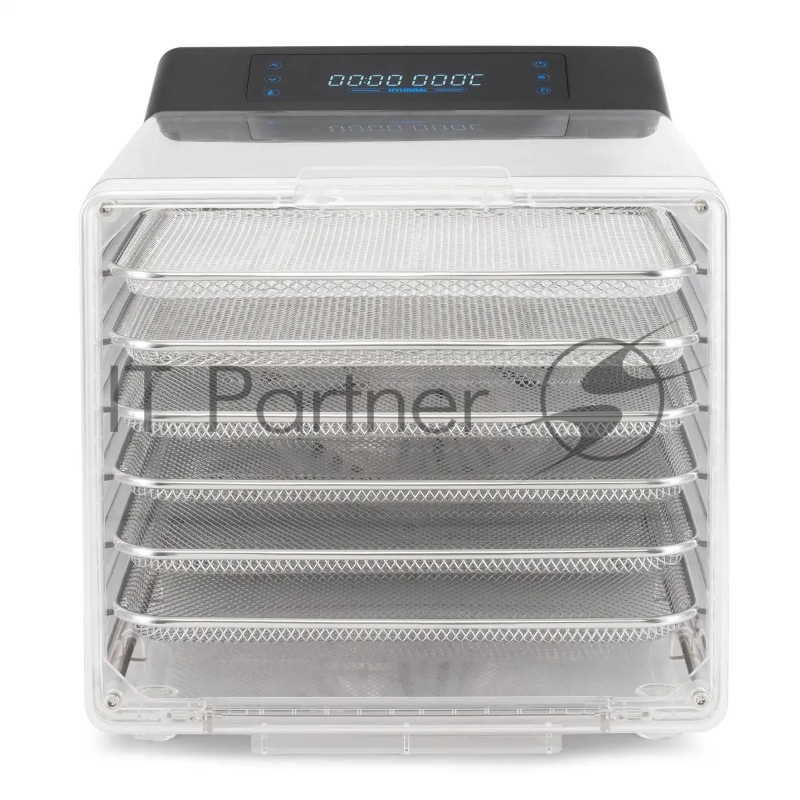 Сушка для фруктов и овощей Hyundai HYFD-8800 12под. 600Вт черный