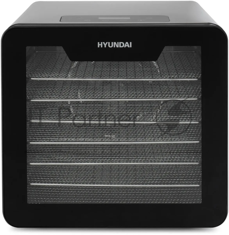 Сушка для фруктов и овощей Hyundai HYFD-8802 14под. 600Вт серебристый