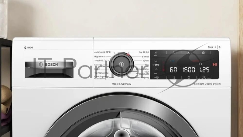 Стиральная машина Bosch WAX02KLOSN белая, загрузка фронтальная 10кг, 1600 об/мин., класс: A