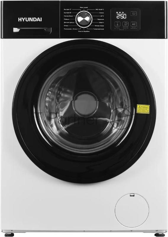 Стиральная машина Hyundai WME8202 белый, загрузка фронтальная 8 кг, 1200 об/мин., класс: E