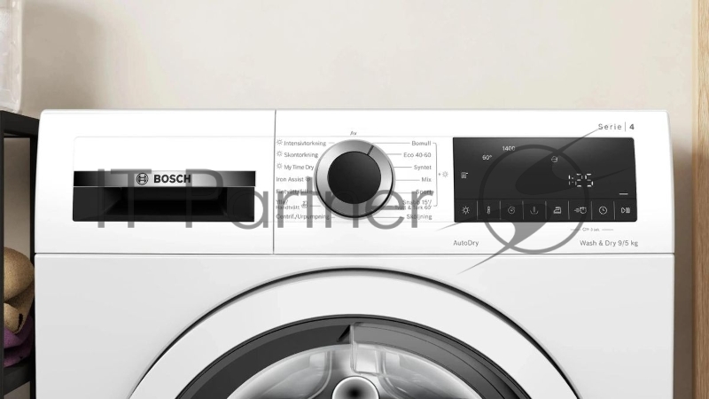 Стиральная машина Bosch WNA144VBSN белый, загрузка фронтальная 9кг, 1600 об/мин., класс: E