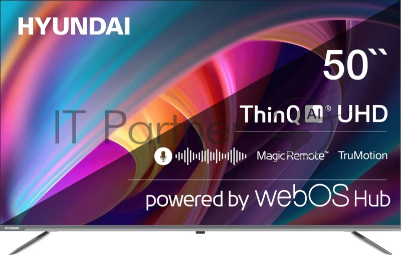 Телевизор Hyundai 50 H-LED50BU7100 серый LED 4K Ultra HD 60Hz WebOS 1.5GB/8GB