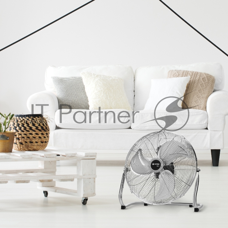 Вентилятор напольный Vitek VT-1923 120Вт скоростей:3 хром