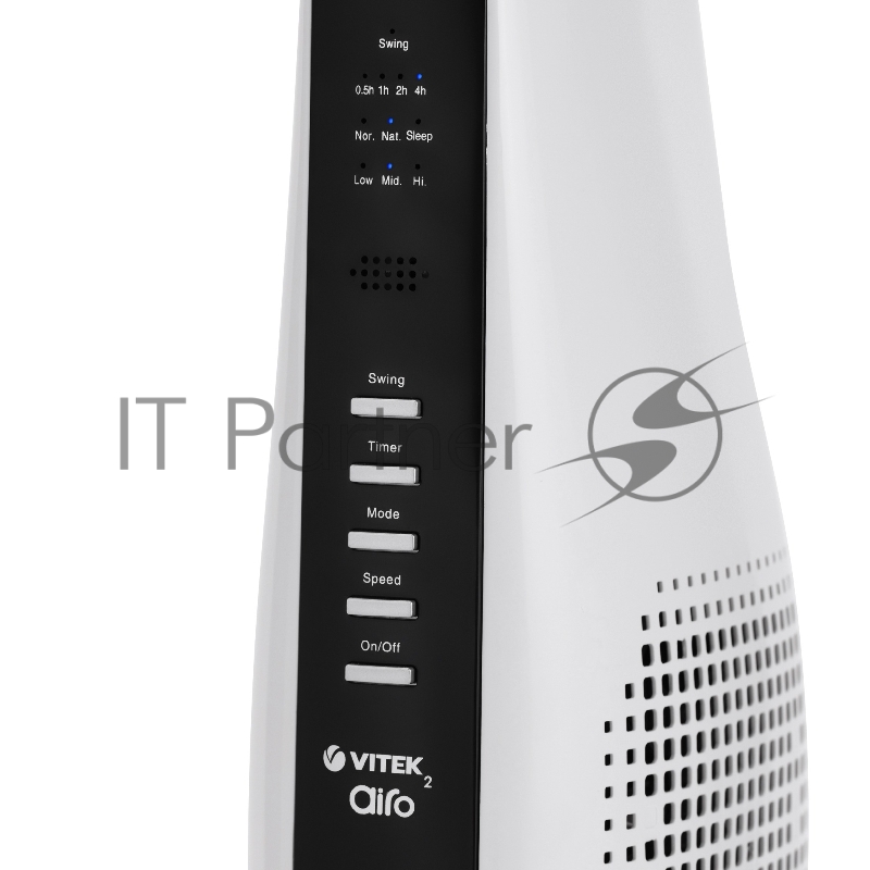 Вентилятор напольный Vitek VT-1930 40Вт скоростей:3 ПДУ белый/черный