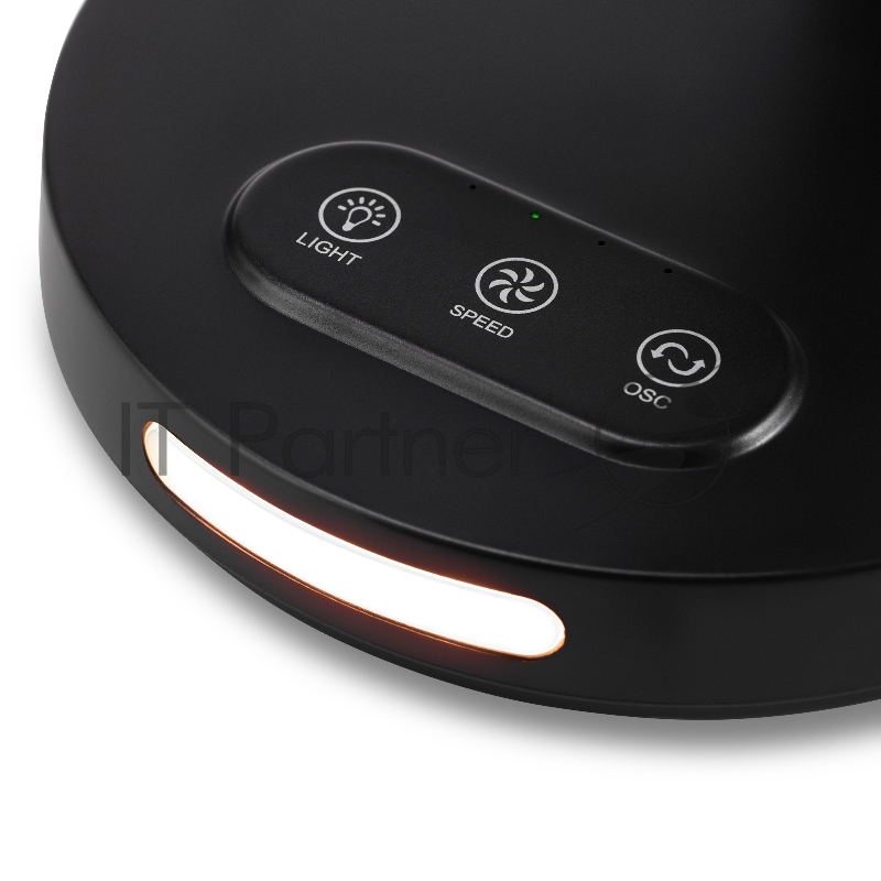 Вентилятор настольный Vitek VT-2072 10Вт скоростей:3 черный/голубой