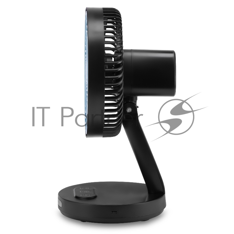 Вентилятор настольный Vitek VT-2072 10Вт скоростей:3 черный/голубой