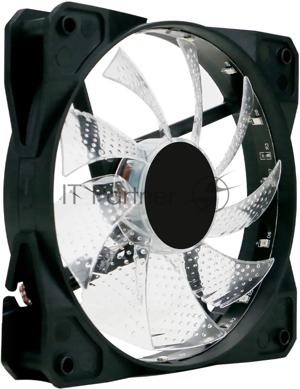 Вентилятор для корпуса Оклик OG-CF120RGB2-BK RGB 120х120x25 черный 3-pin 4-pin (Molex) 23дБ Ret