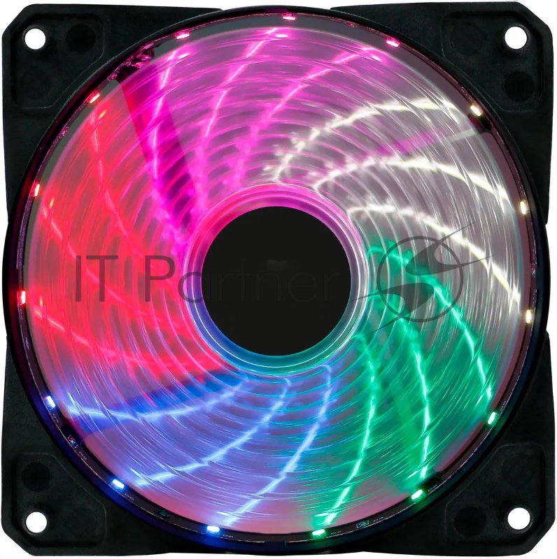 Вентилятор для корпуса Оклик OG-CF120RGB2-BK RGB 120х120x25 черный 3-pin 4-pin (Molex) 23дБ Ret